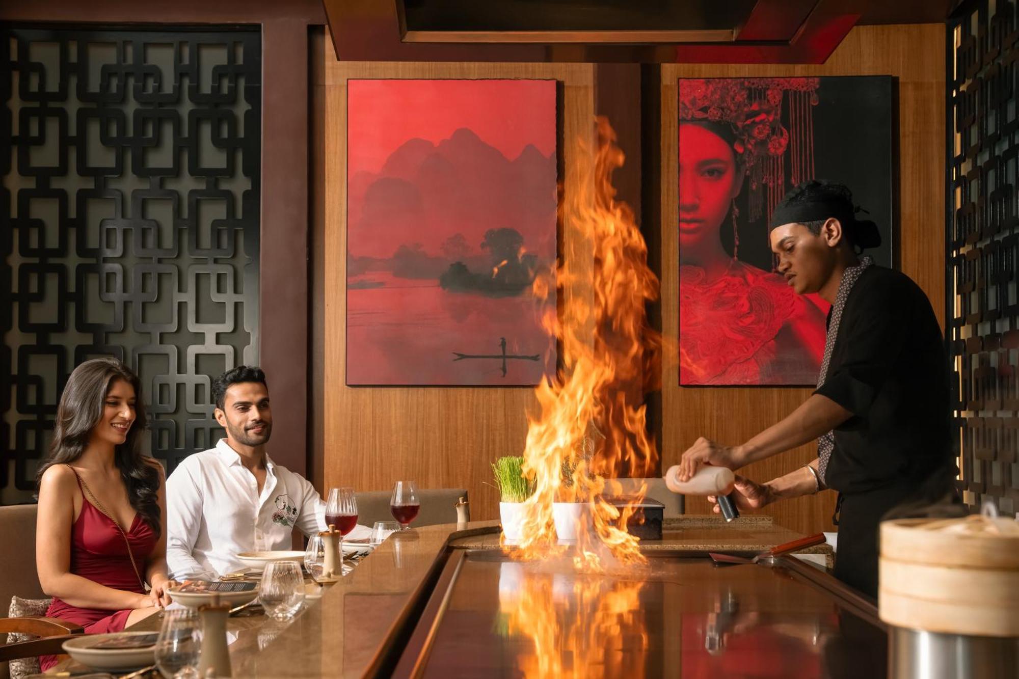 Hyatt Pune Bagian luar foto A Teppanyaki restaurant in India